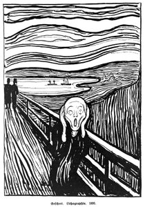 悲鳴 作： Edvard Munch